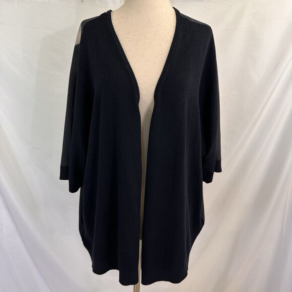 Ted Baker London Lovinia Black Floral Open Cardigan Size L/XL Womens - Picture 2 of 8